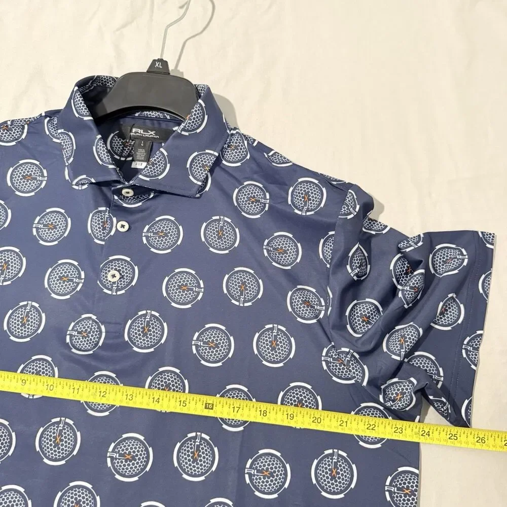 RLX Ralph Lauren Mens Tailored Fit Performance Polo Shirt Large Short Sleeve NWT